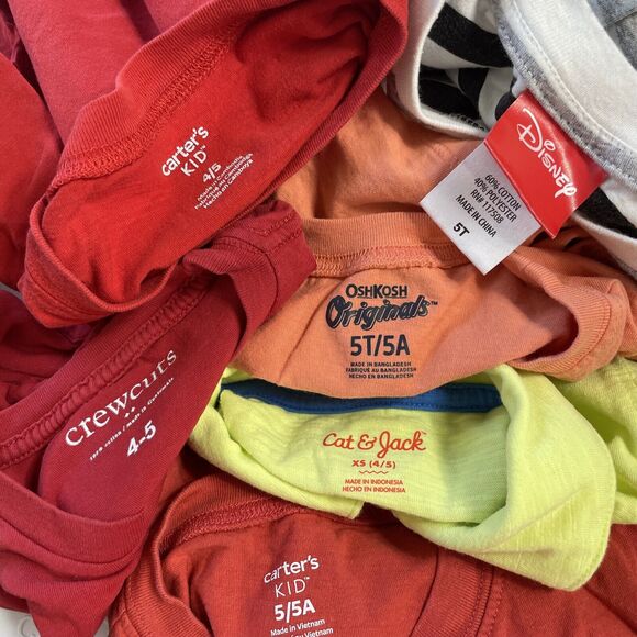 Lot of 6 Boys 4-5 Short Sleeve Tee T Shirt Assorted Brands Good & Play Condition - Picture 15 of 15